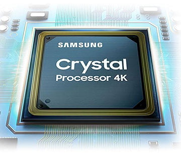 پردازنده Crystal Processor 4K و کیفیت تصویر 4K UHD