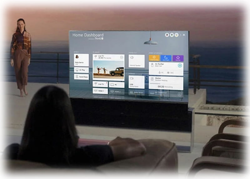 هوم داشبورد « Home Dashboard » و کنترل برنامه ها با هوش مصنوعی LG ThinQ AI