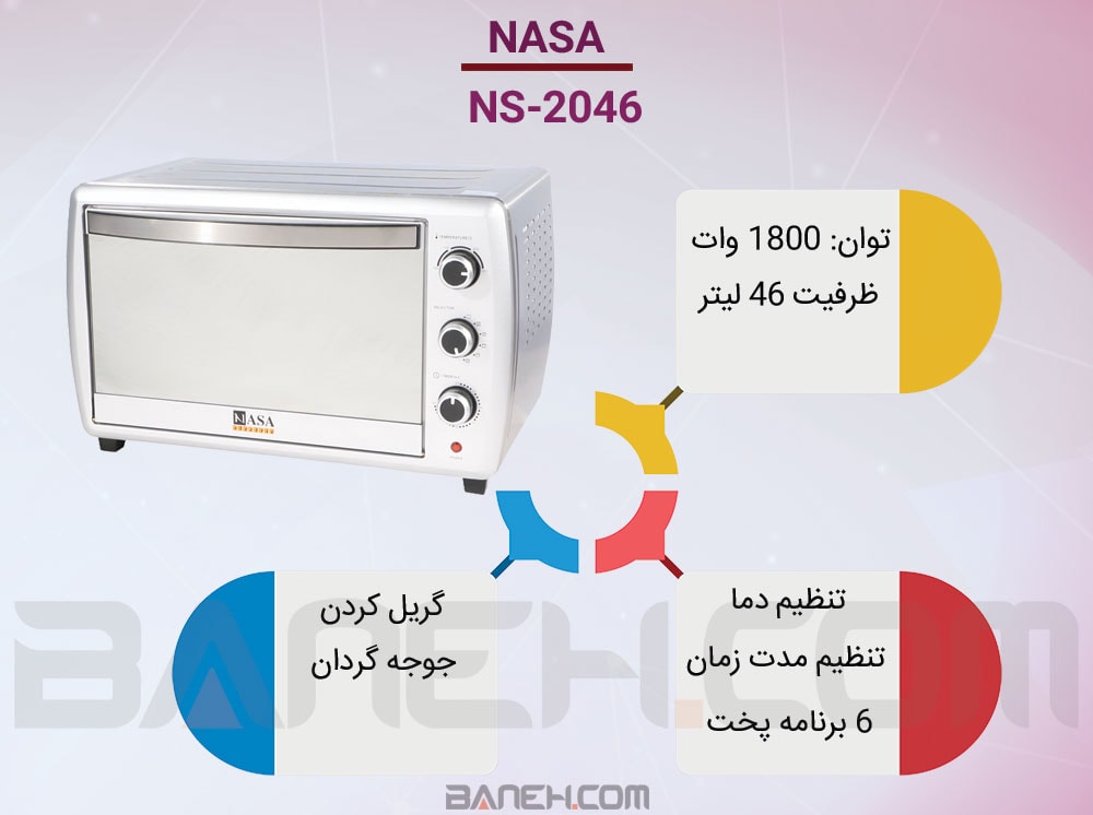 اینفوگرافی آون توستر ناسا NS-2046